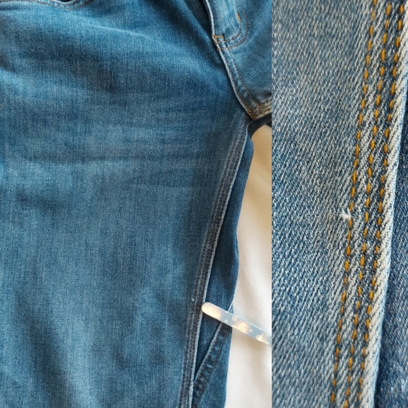 DU/ER Duer Performance Denim Girlfriend Jean Indigo Medium Wash Size 25 - Picture 6 of 16